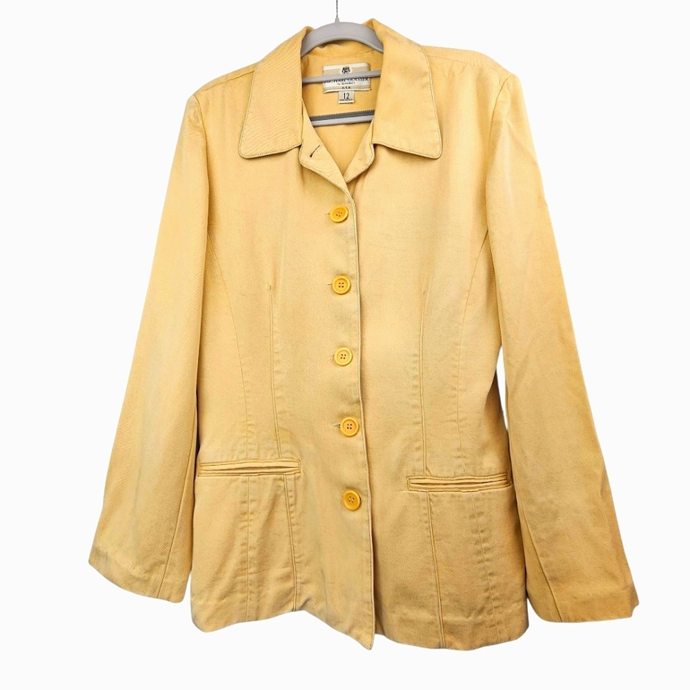 Vintage Michael Glasser for Democracy Golden Tan Blazer Jacket
